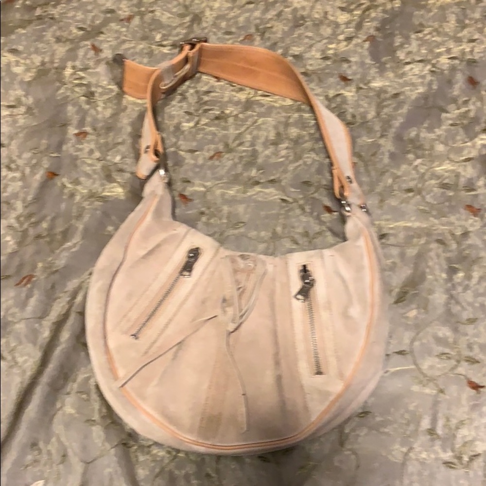 Yves Saint Laurent suede hobo
